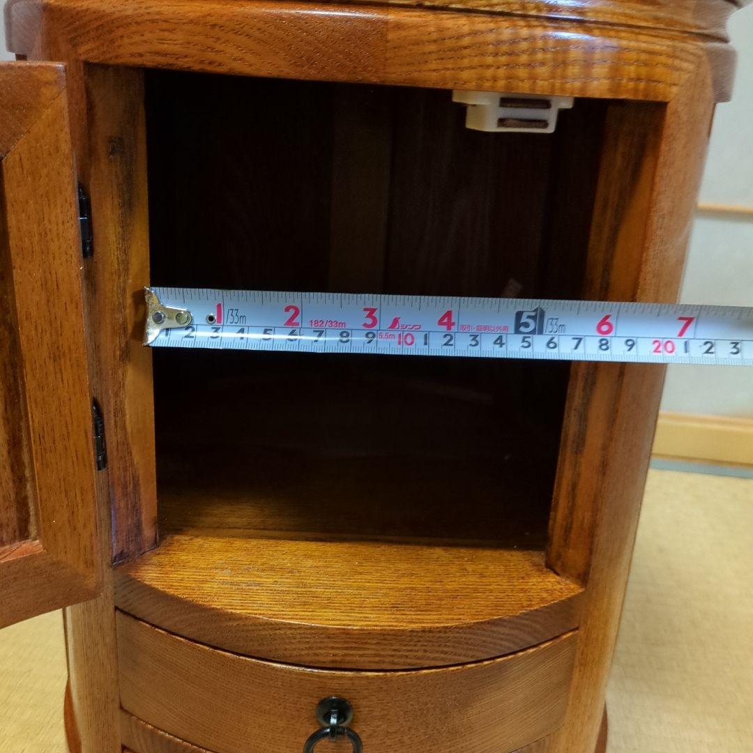 木製収納キャビネット 直径約32㌢