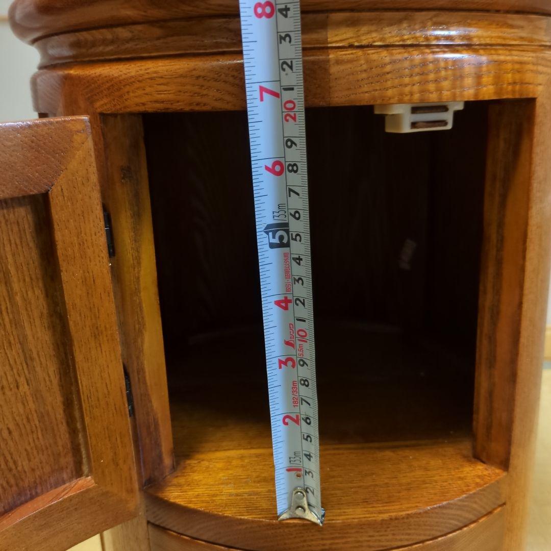 木製収納キャビネット 直径約32㌢