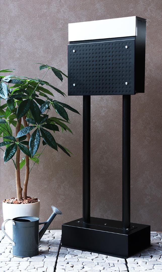 MJ PT RS　スタンドポスト　郵便ポスト　ブラック