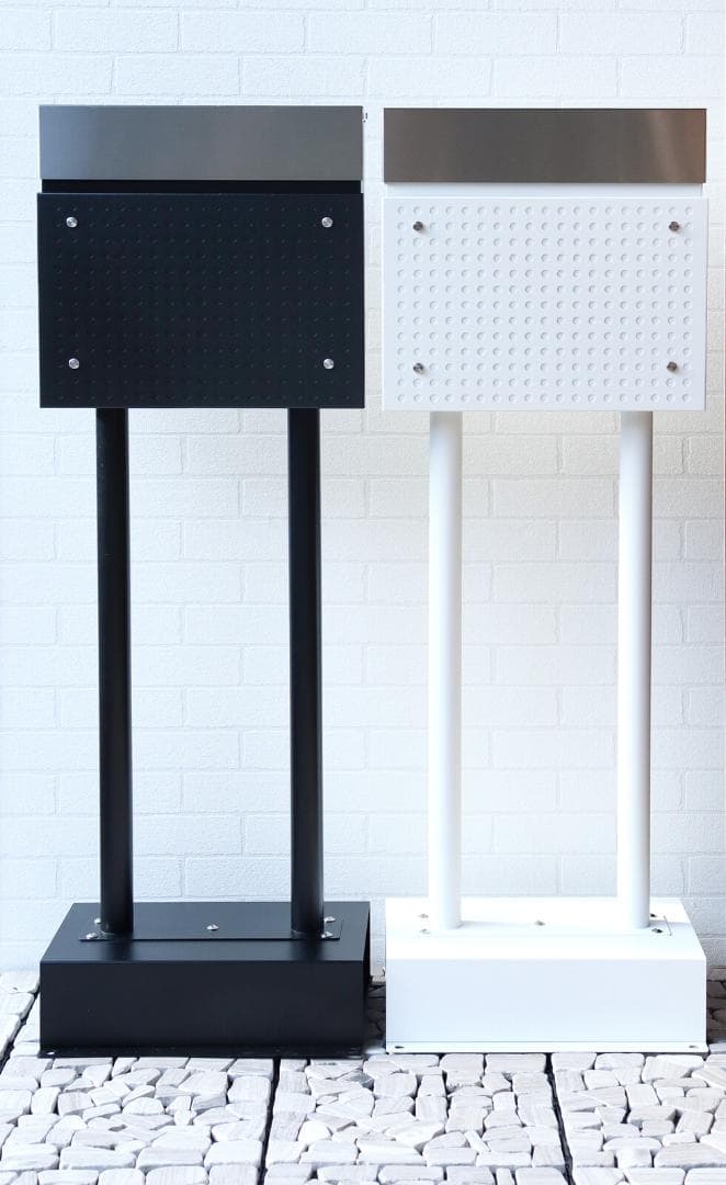 MJ PT RS　スタンドポスト　郵便ポスト　ブラック