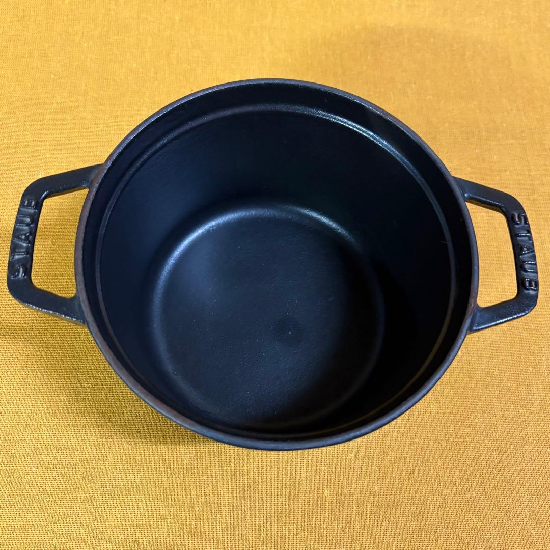 早い者勝ち‼️希少 美品 ストウブ ココット16cm 旧型 深型 鉄鍋 ホーロー
