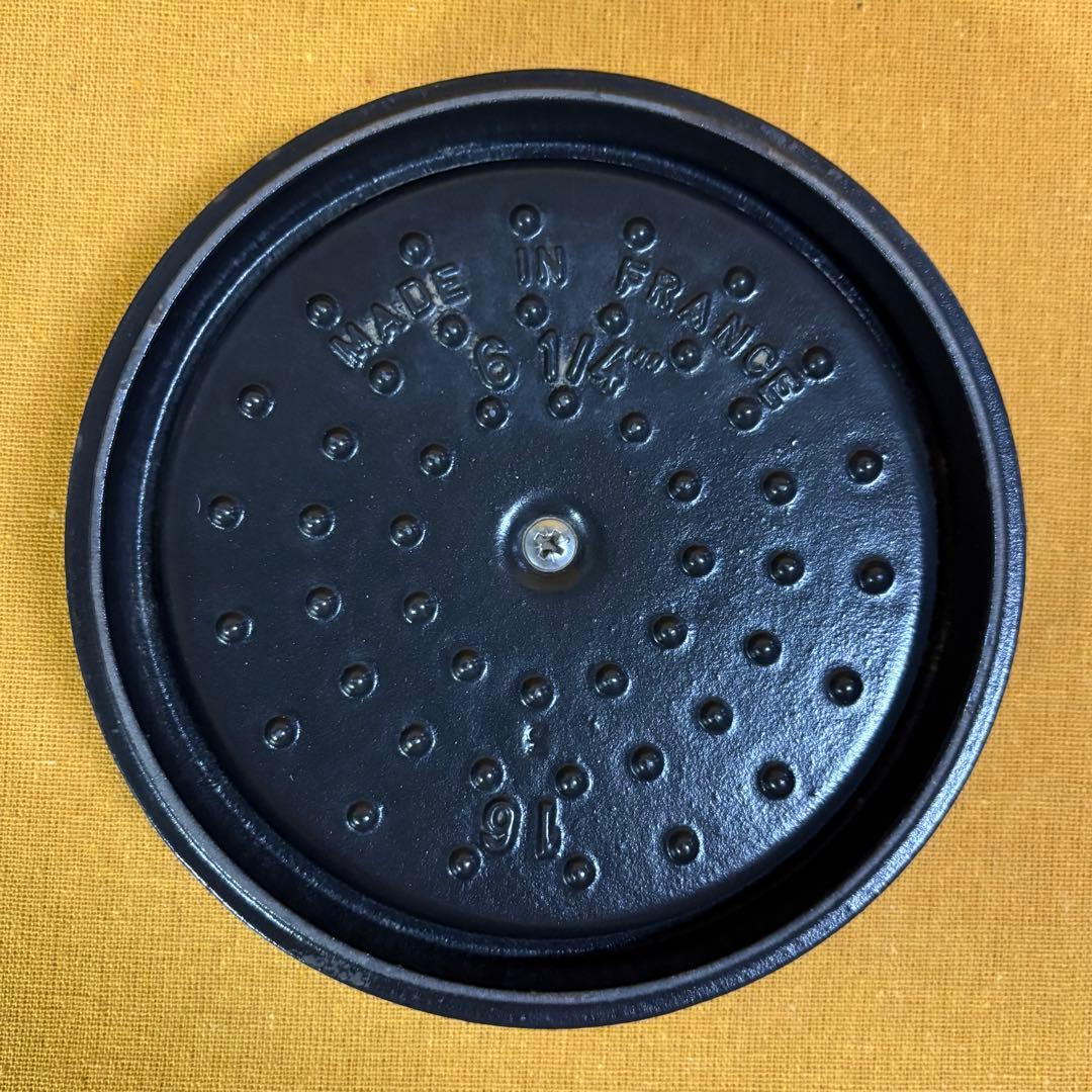 早い者勝ち‼️希少 美品 ストウブ ココット16cm 旧型 深型 鉄鍋 ホーロー