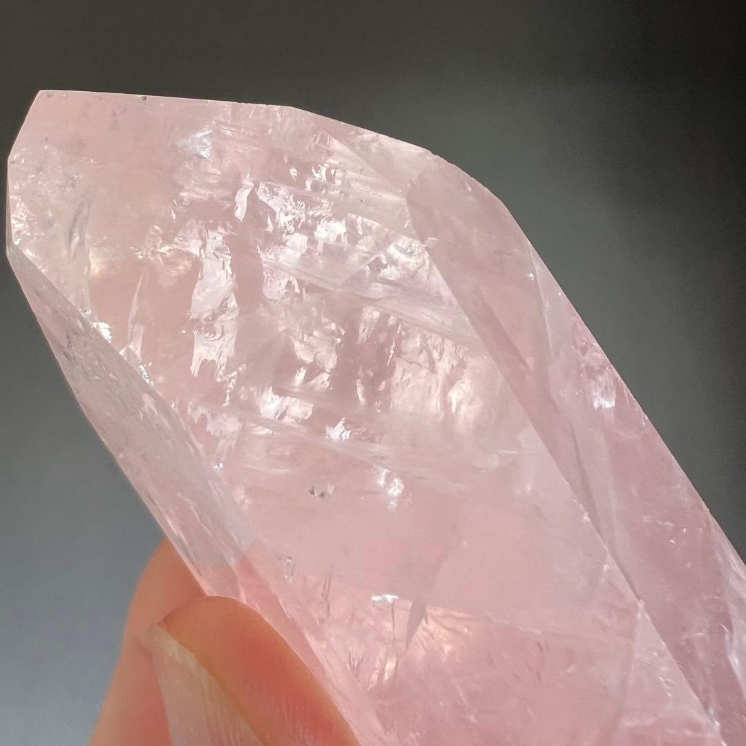 虹あり　ローズクォーツ　クリスタル　10