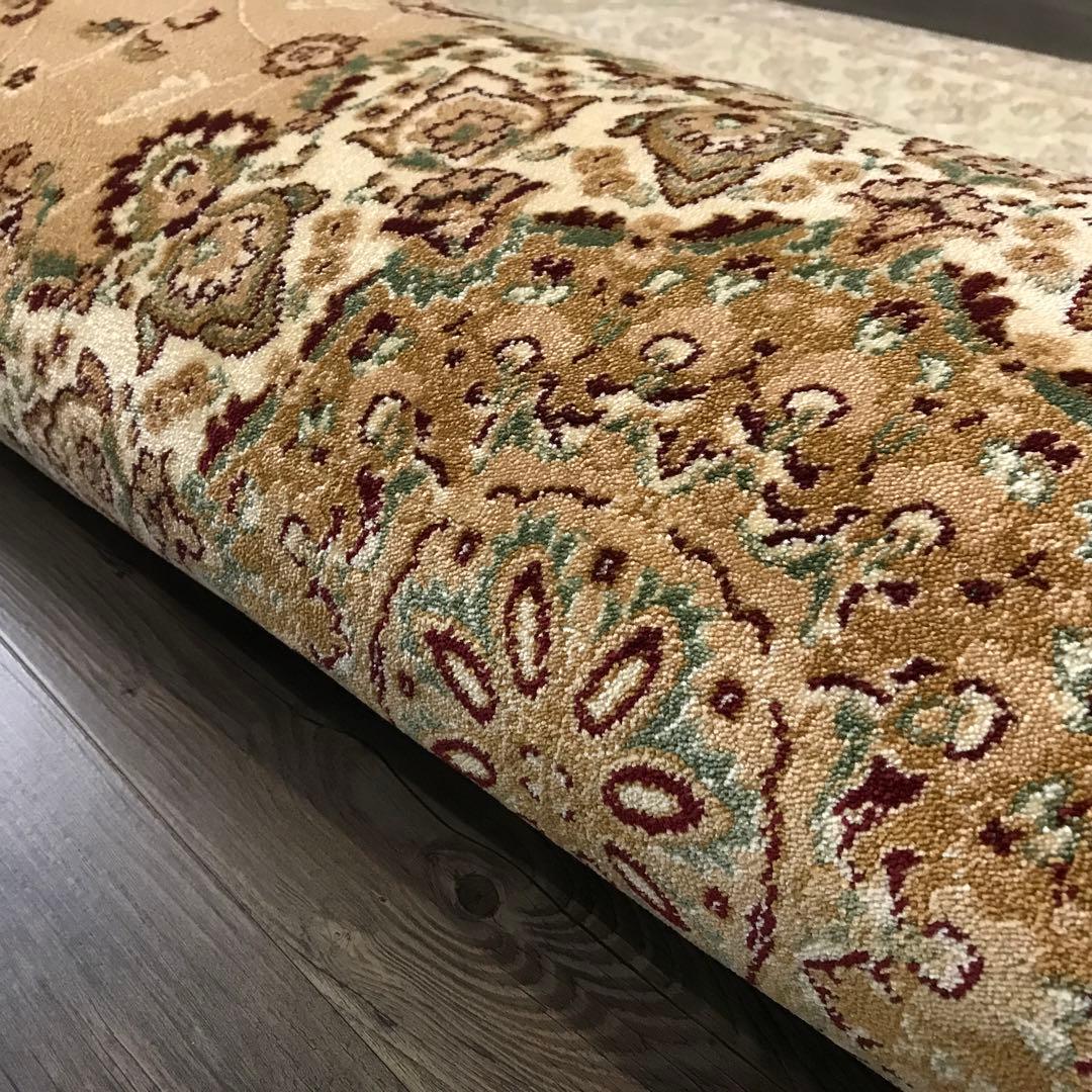 伝統的なペルシャデザイン ラグ ラグマット 197x201cm 絨毯 BE