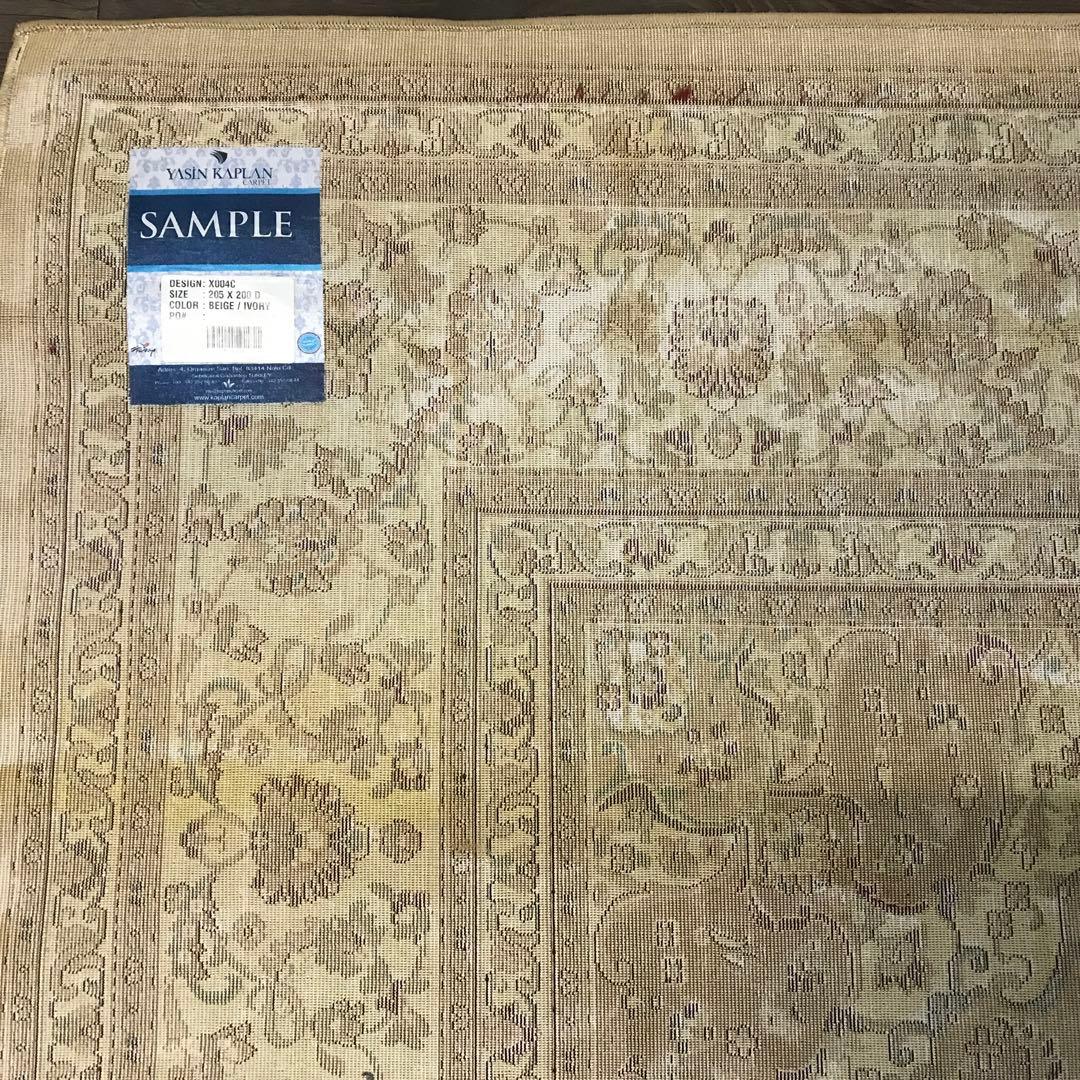 伝統的なペルシャデザイン ラグ ラグマット 197x201cm 絨毯 BE