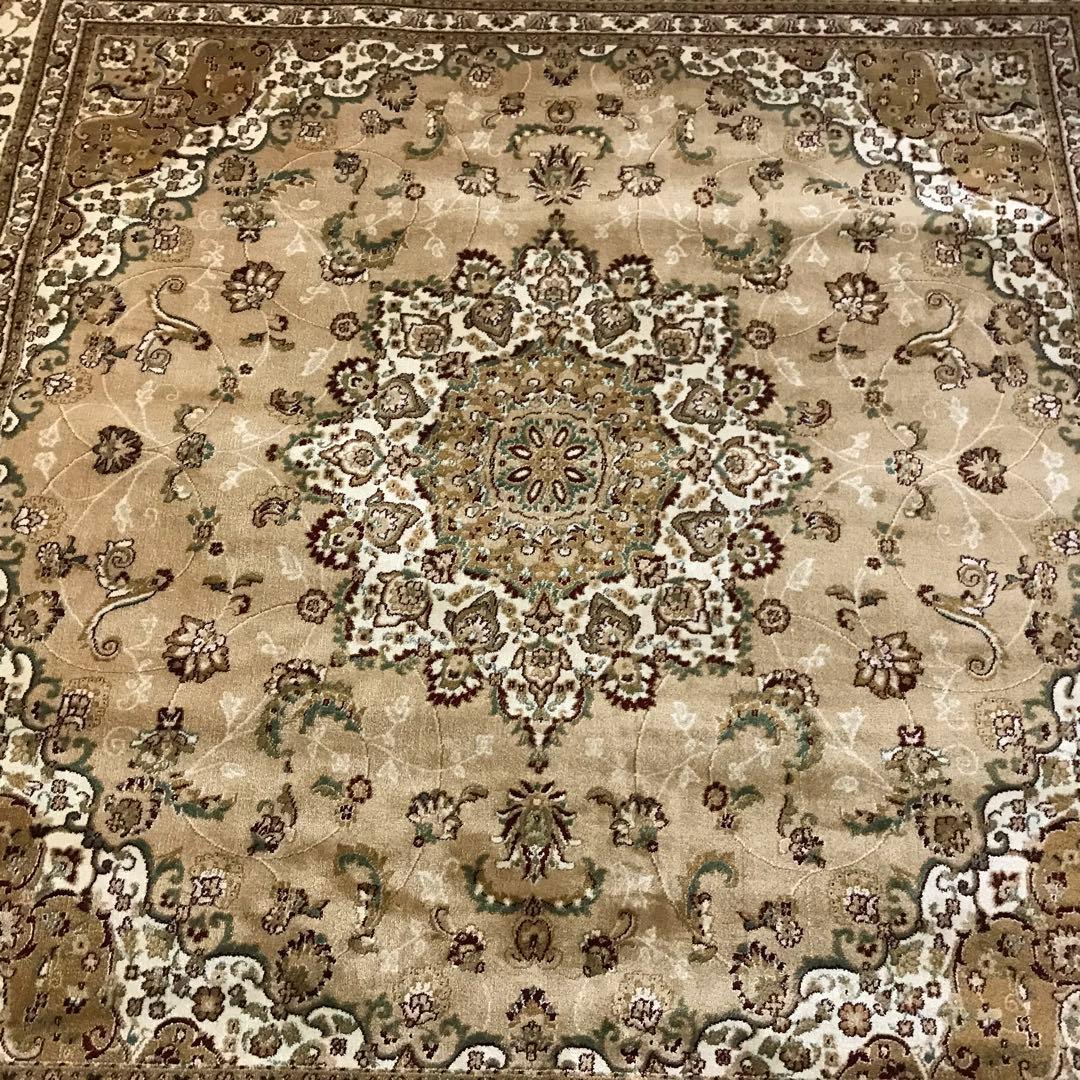 伝統的なペルシャデザイン ラグ ラグマット 197x201cm 絨毯 BE