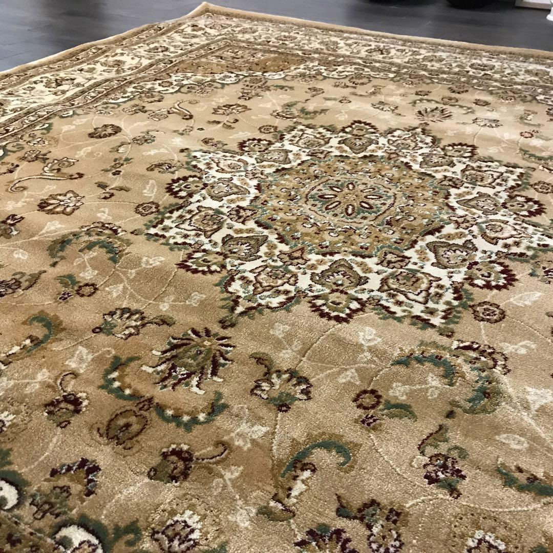 伝統的なペルシャデザイン ラグ ラグマット 197x201cm 絨毯 BE