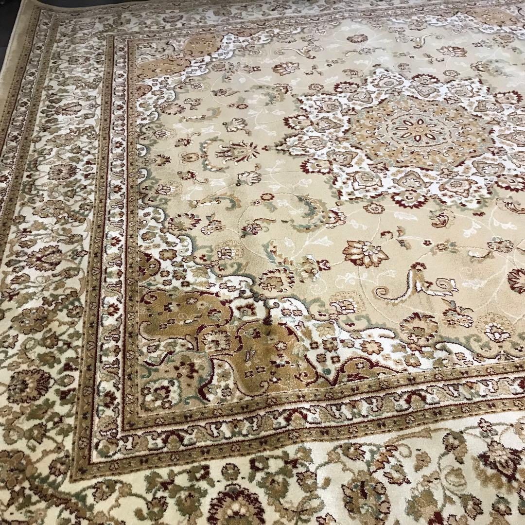 伝統的なペルシャデザイン ラグ ラグマット 197x201cm 絨毯 BE