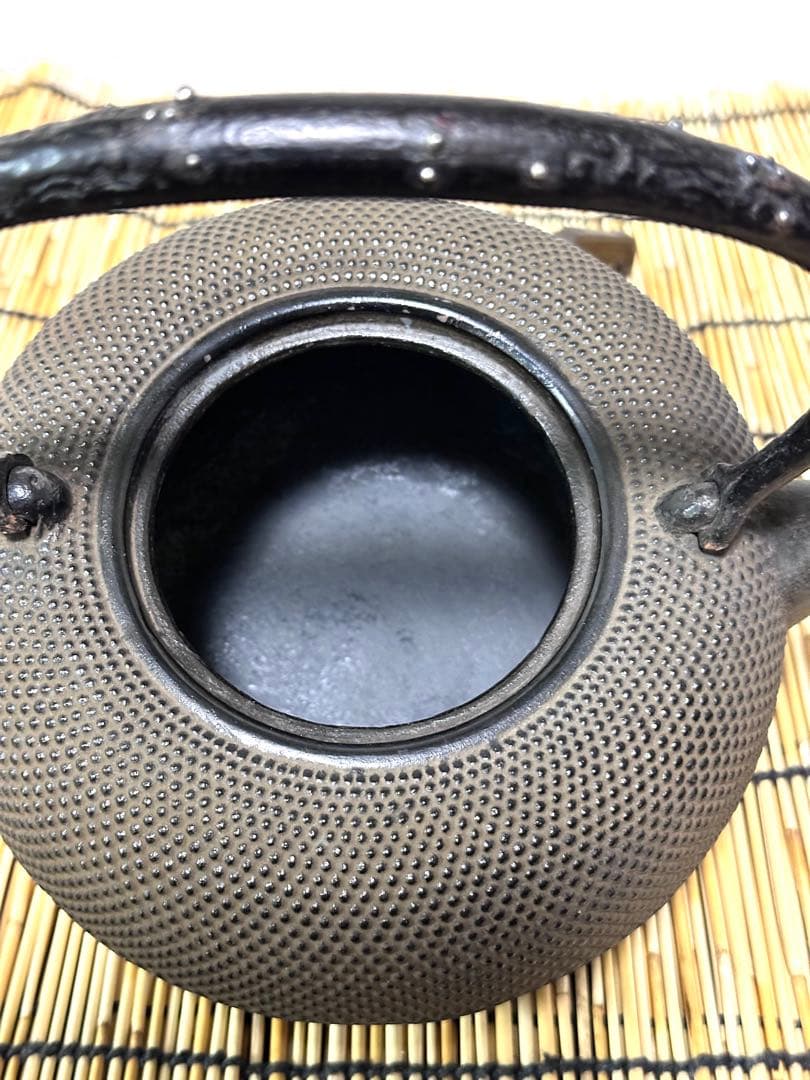 新品　敬典工房正寿堂山正造銀粒象嵌鉉銀口斑紫銅蓋１２型人間国宝　高橋 敬典作