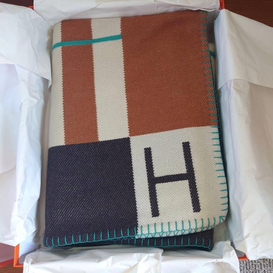 【ネパール製カシミヤ】HERMESアヴァロンHクラブ未使用品20%OFF