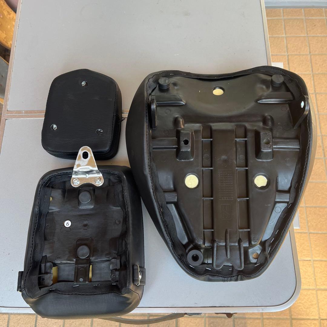 ビラーゴ250 シート3点セット フロント　リア　バックレスト　クッション