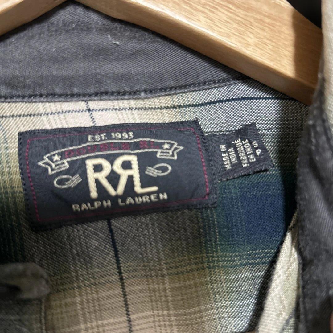 rrl レーヨン混 オンブレシャツ S