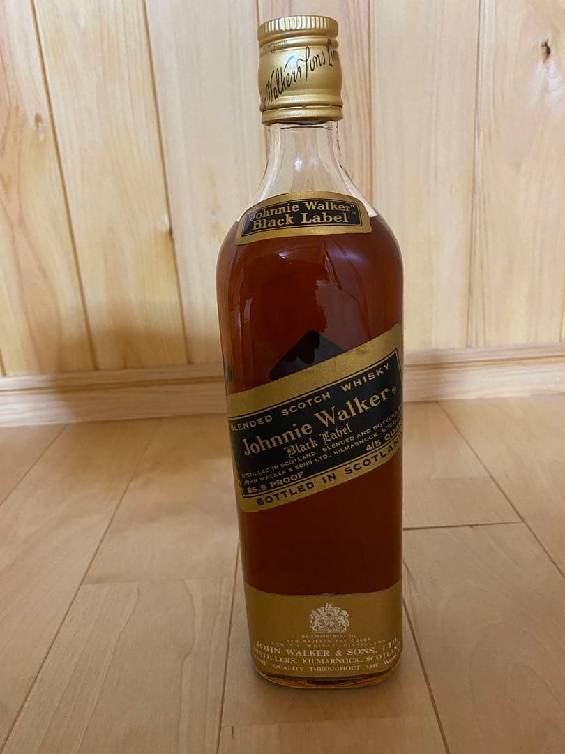 古酒 ジョニーウォーカー ブラックラベル 白金ラベル 1本
