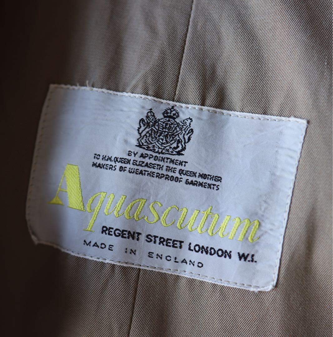 【一枚袖】アクアスキュータム シングルラグランコート イングランド製