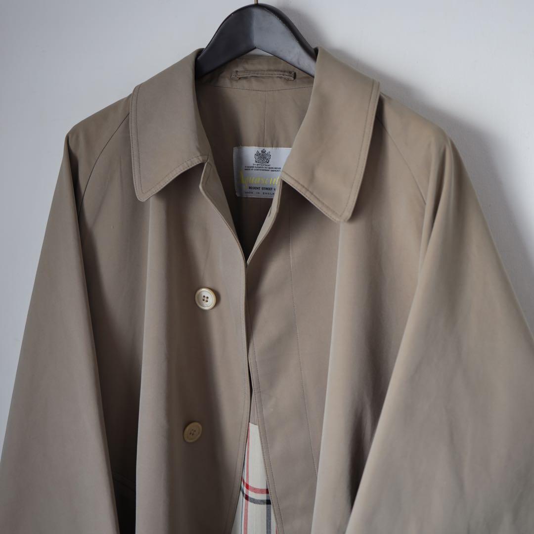 【一枚袖】アクアスキュータム シングルラグランコート イングランド製