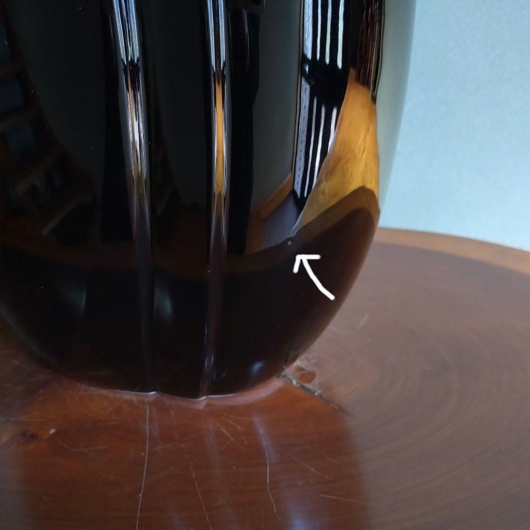 花瓶 藤森兼明 アールデコテイスト ブラック ポストモダン 黒 フラワーベース