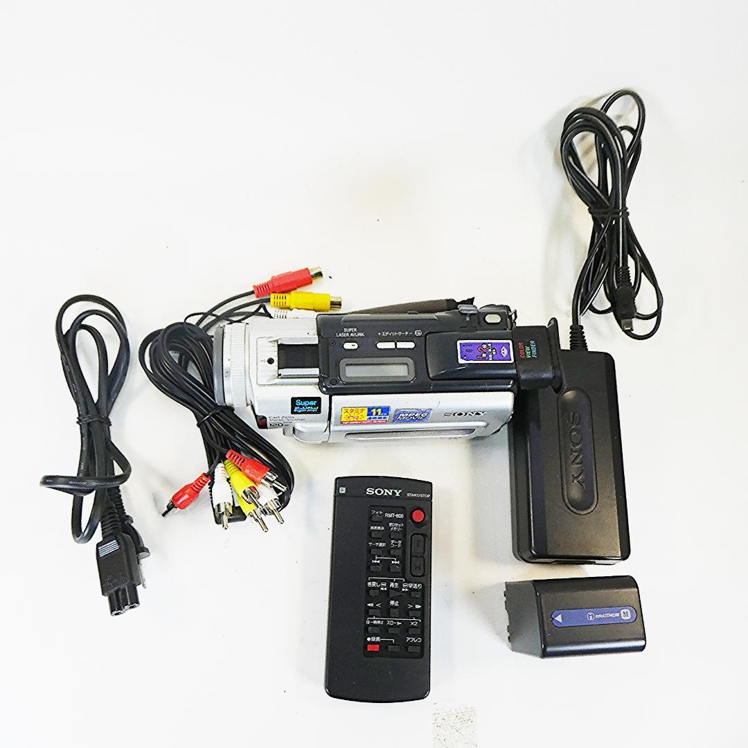 動作品ソニー DCR-TRV7 MiniDVビデオカメラ　DVDダビングに最適