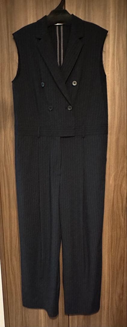 Whim Gazette ＜コラボ＞テーラーカラーノースリーブジャンプスーツ