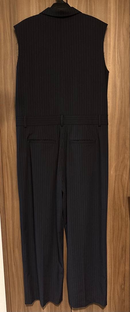 Whim Gazette ＜コラボ＞テーラーカラーノースリーブジャンプスーツ