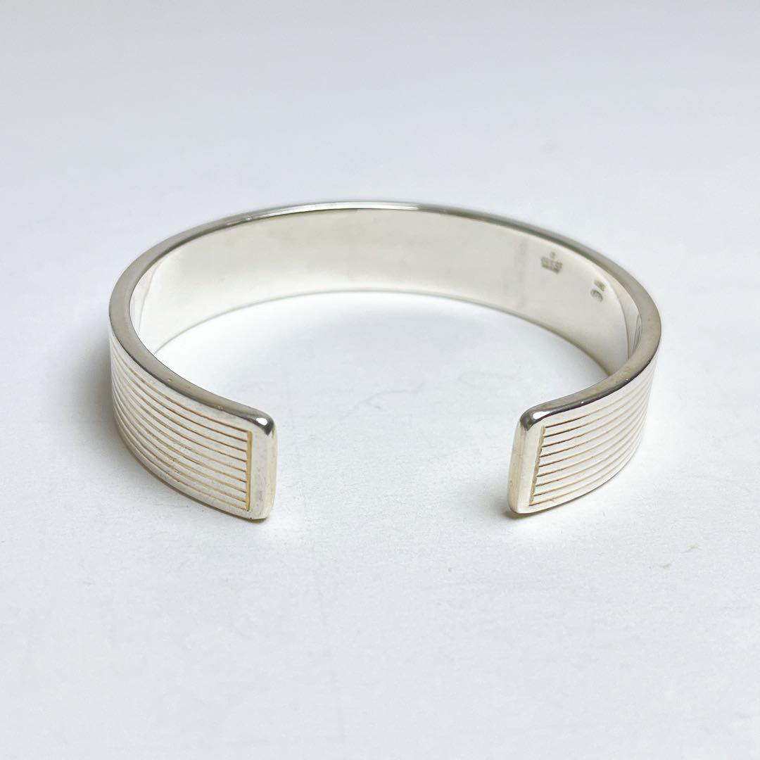 グッチ　ヴィンテージ　ストライプ　バングル　925