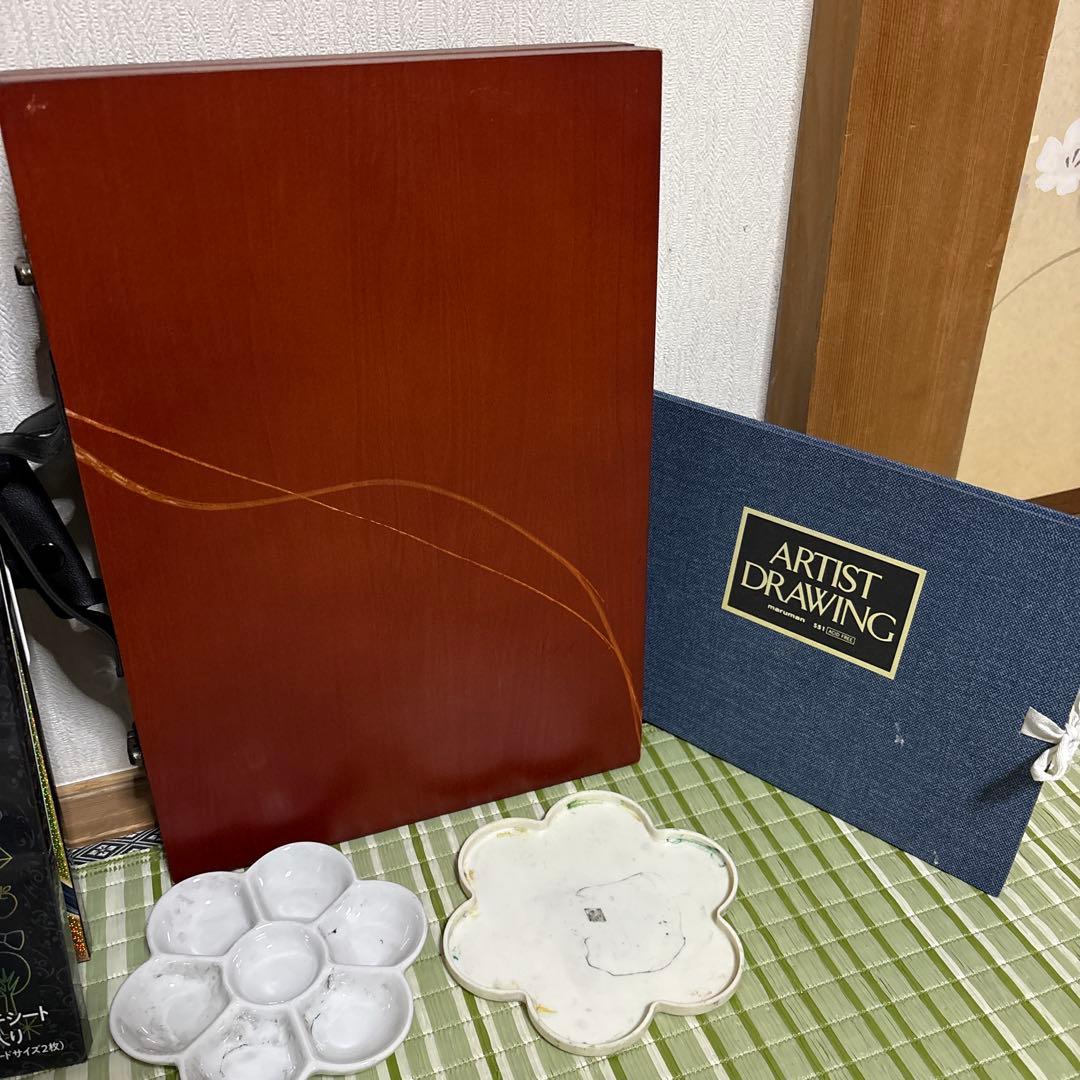 水彩絵具　色鉛筆　顔彩　スクラッチアート　絵画用品セット　筆　アート　まとめ売り