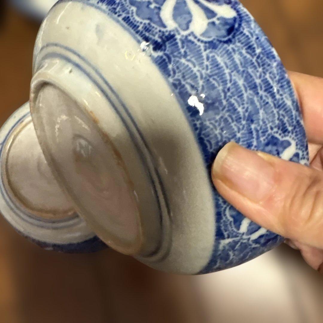 最終処分特価　明治　印判の大きめなます皿（鉢）　骨董のある暮らし