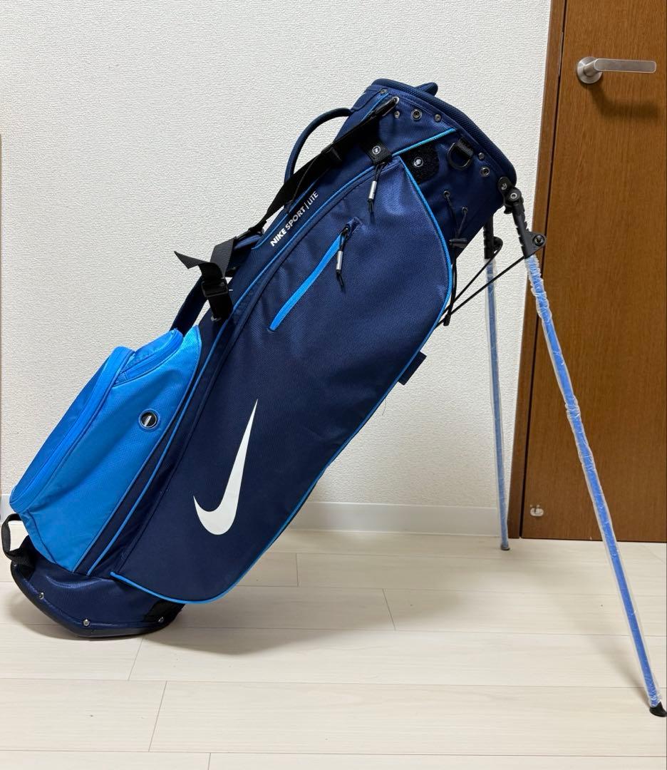 ★超美品★NIKE スポーツライト スタンドキャディバッグ ネイビー×ブルー