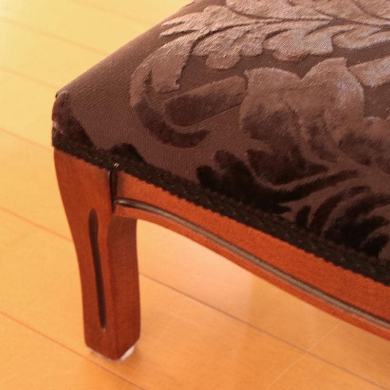 フットスツール ブラック レトロ 黒 ヴィンテージ風 222-1497-007