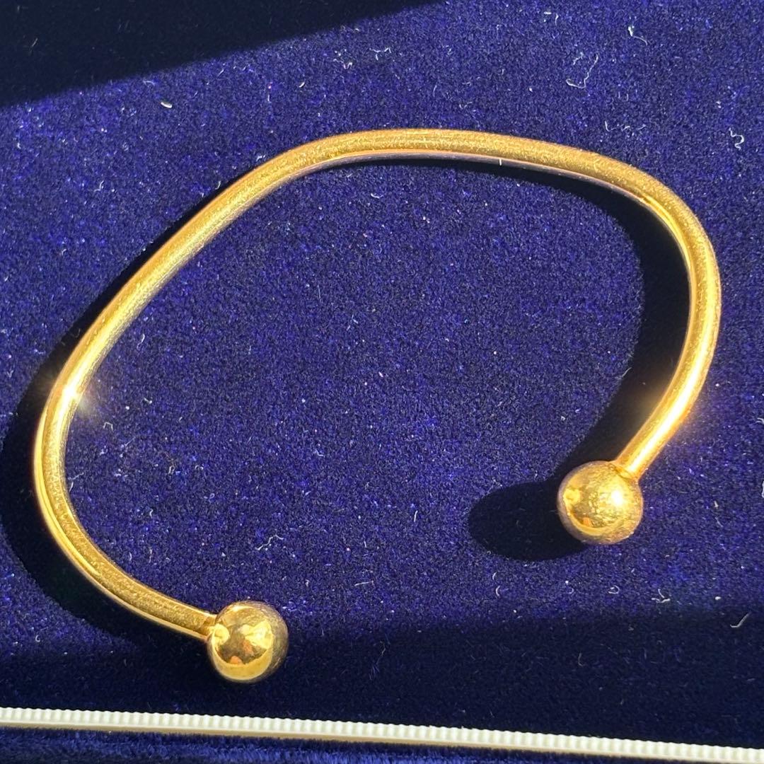 K18 COSMOS 磁気ブレスレット　コスモス　遺品整理　マグネット　ゴールド