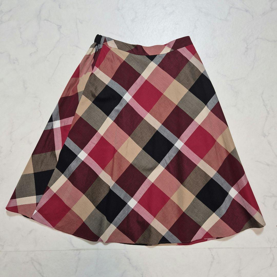 【タグ付き】BLUE LABELCRESTBRIDGEクリアソフトツイルスカート