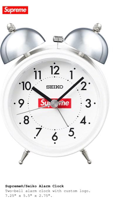 Supreme Seiko Alarm Clock 目覚まし 時計 セイコー