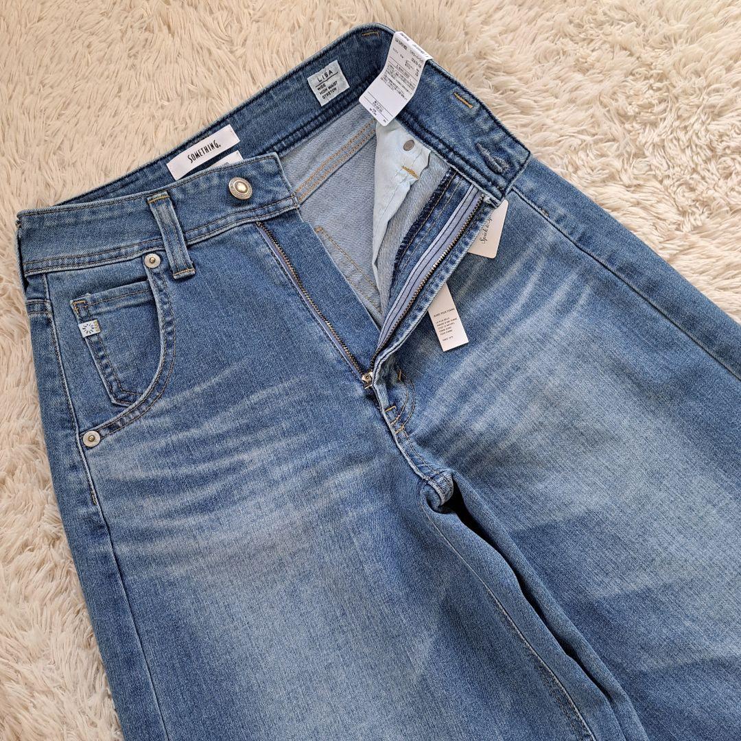 新品タグ付 24SS 別注 SOMETHING LISA スーパーワイドデニム