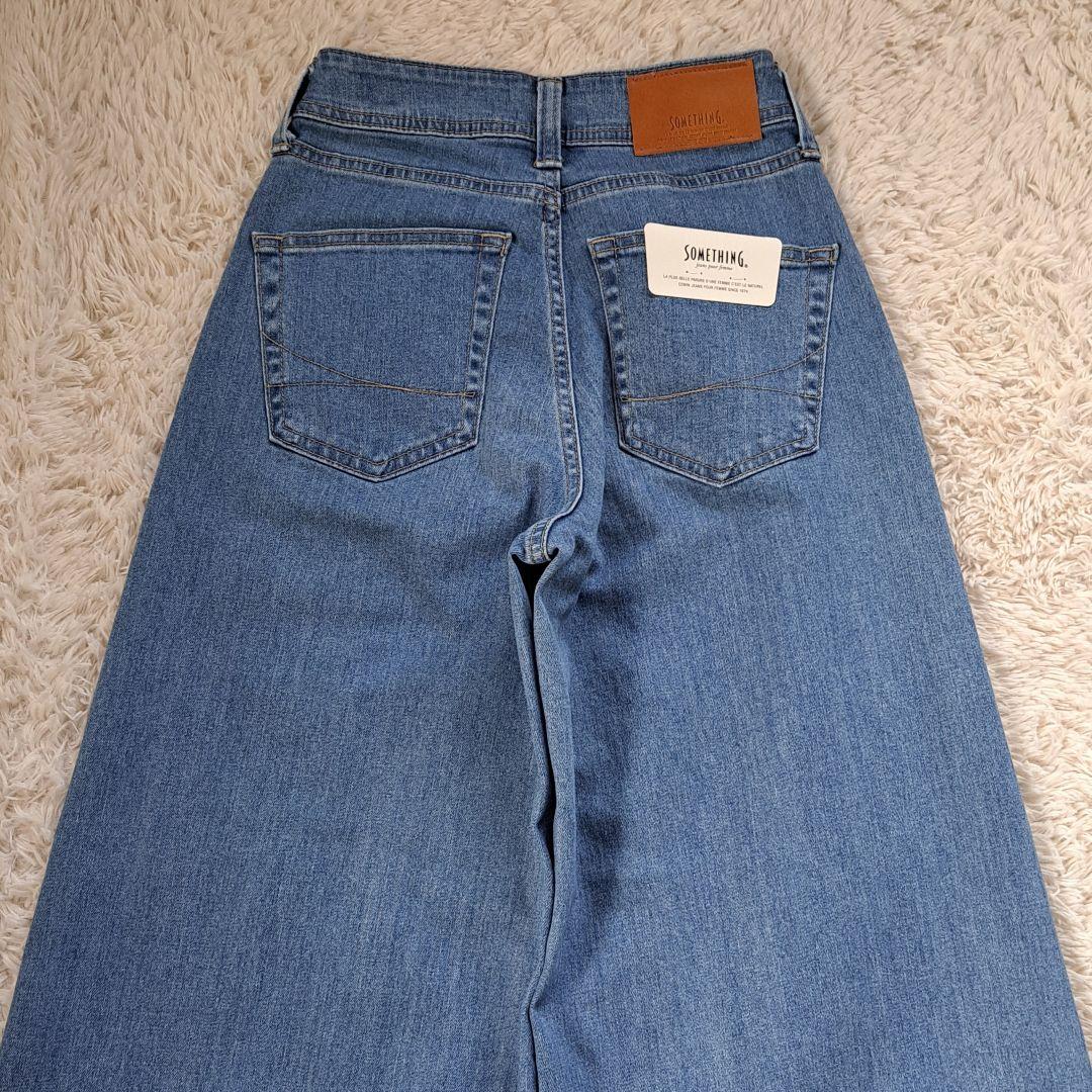 新品タグ付 24SS 別注 SOMETHING LISA スーパーワイドデニム