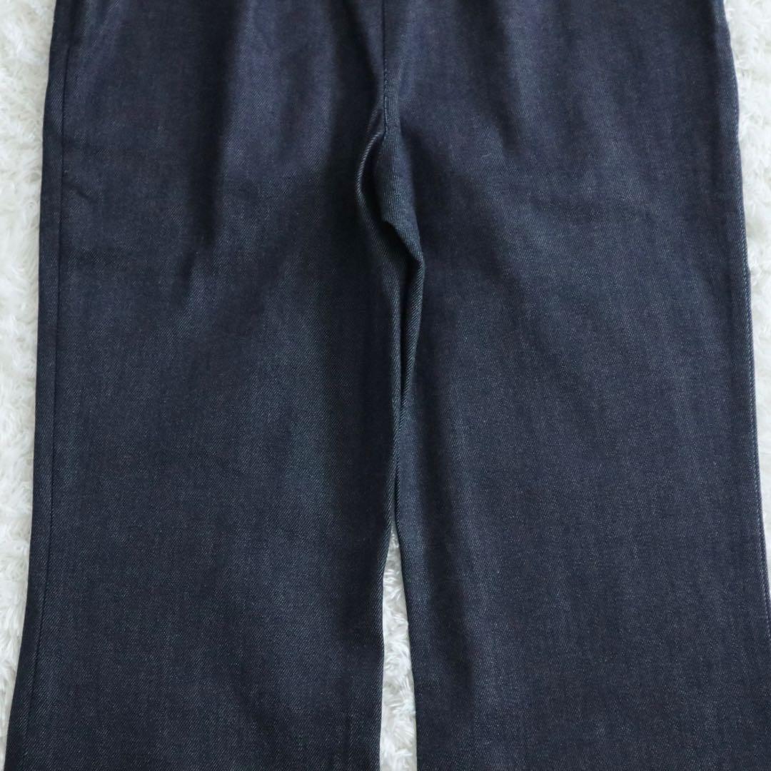 25SS★MEER. デニムオールインワン フラワーボタン インディゴ M