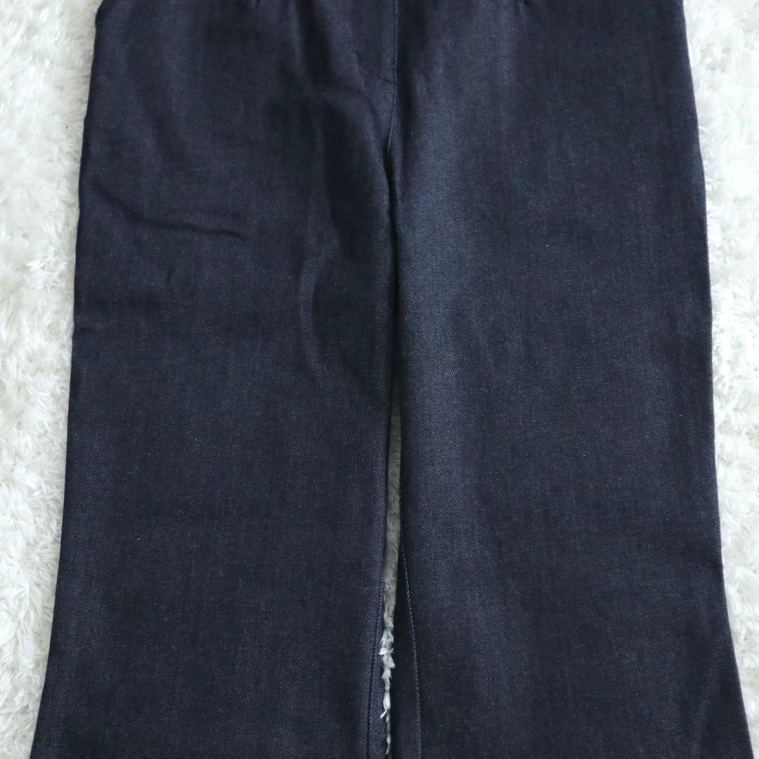 25SS★MEER. デニムオールインワン フラワーボタン インディゴ M