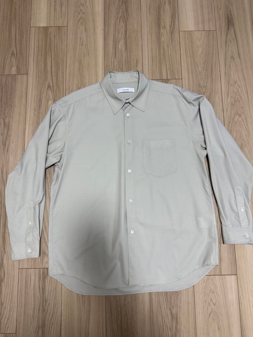 トップス cornier Super180's WORSTED WOOL SHIRTS