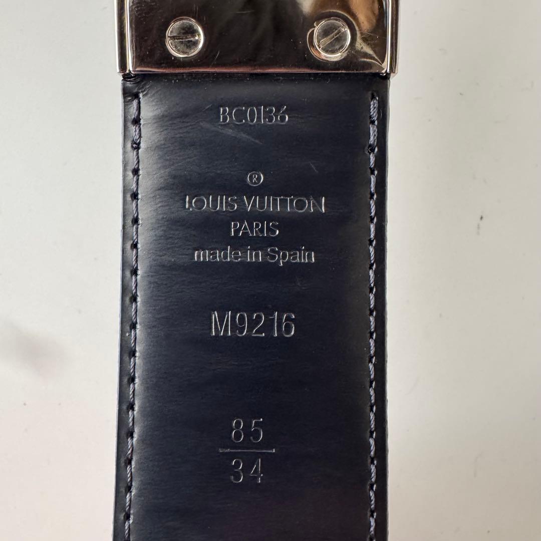 【美品】ルイヴィトン サンチュール ダミエグラフィット PVCレザー ブラック