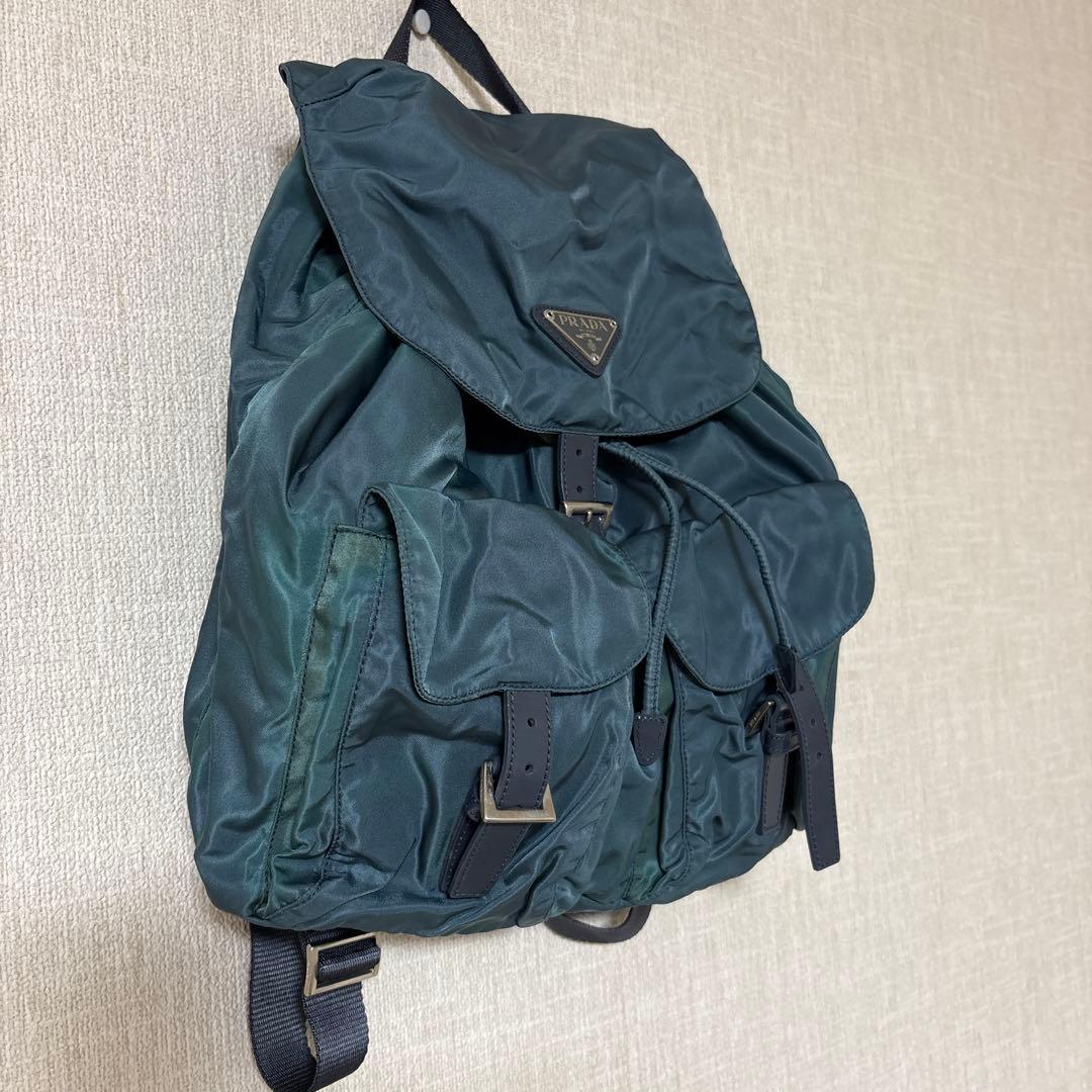 PRADA プラダ リュック バックパック 三角ロゴ ブルー