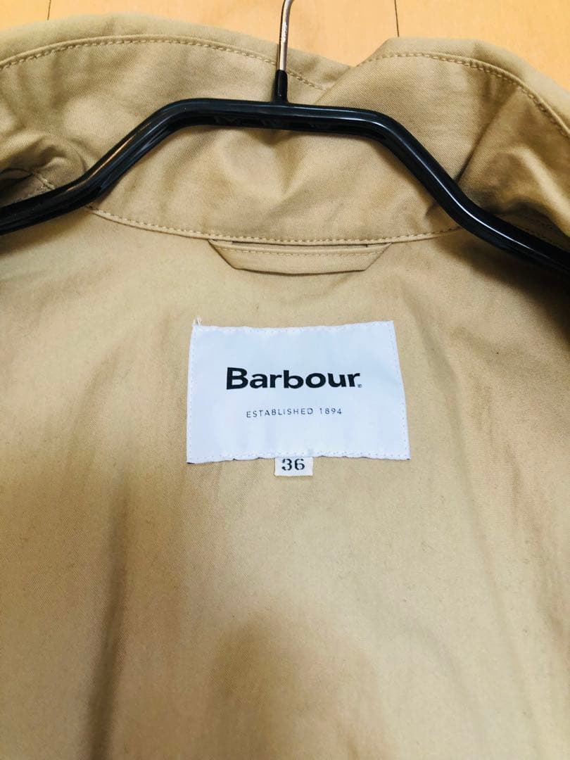 【良品】バブアー Barbour トレンチコート サイズ36 ベージュ