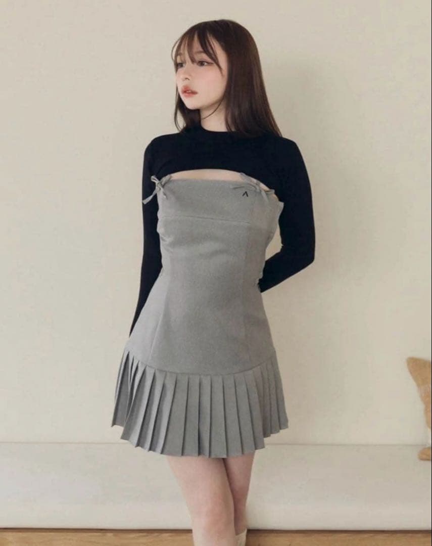 ワンピース andmary / karen knit set mini dress