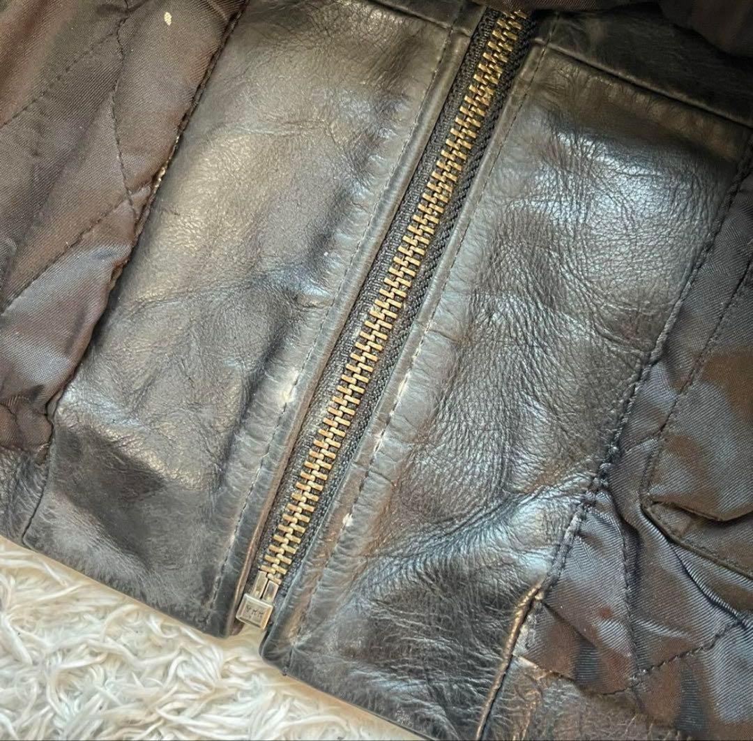 00’s archive old gap leather jacket