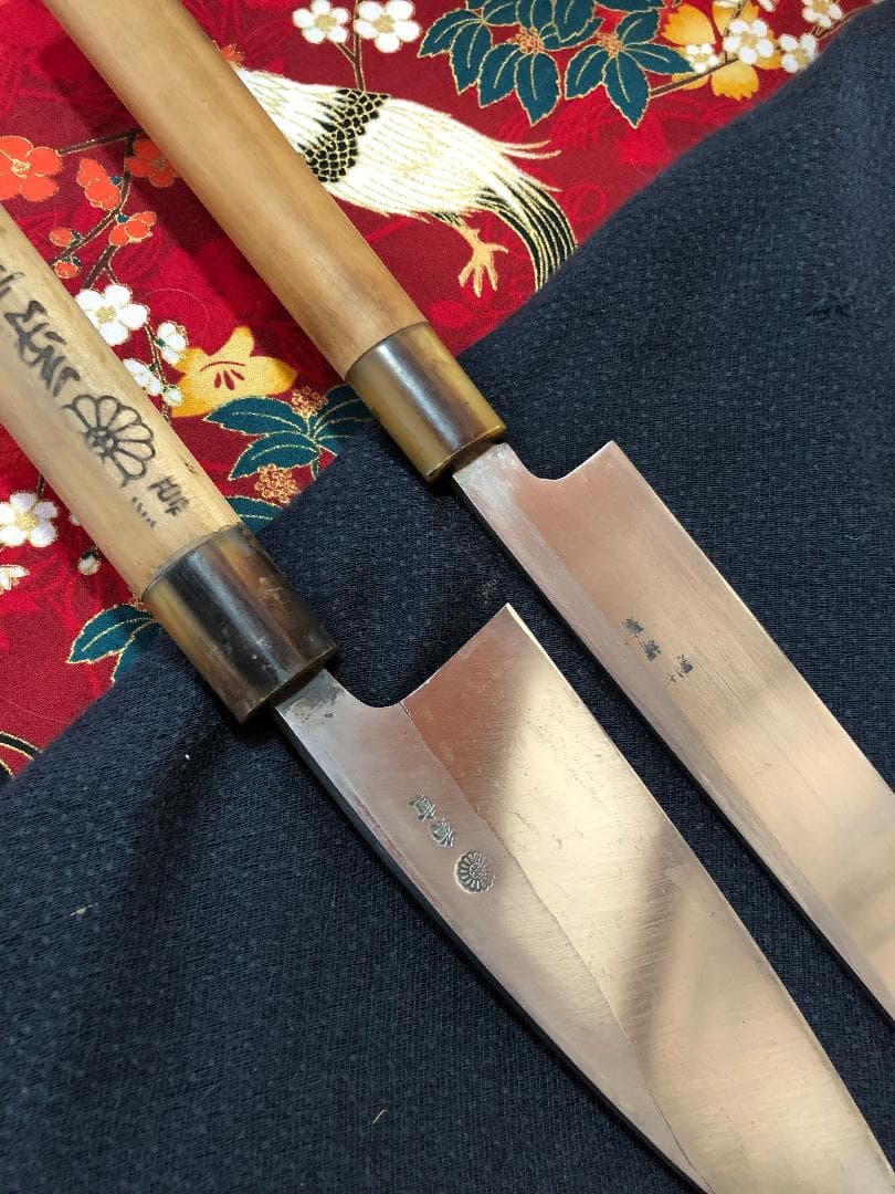 【研ぎ済み】青鋼・本鍛錬・水牛口　出刃包丁　柳刃包丁　刺身包丁　ナイフ　釣り