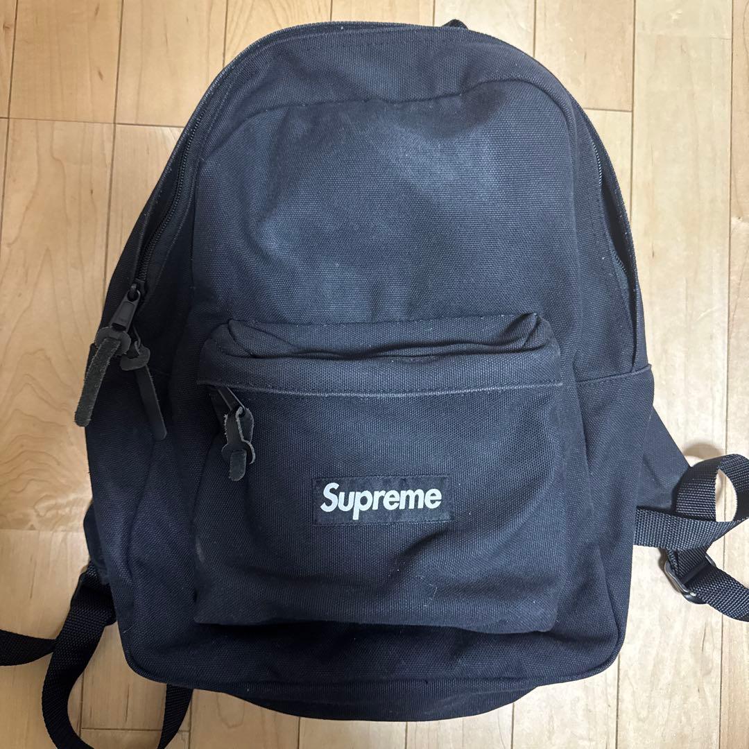 Supreme Canvas Backpack Black リュック