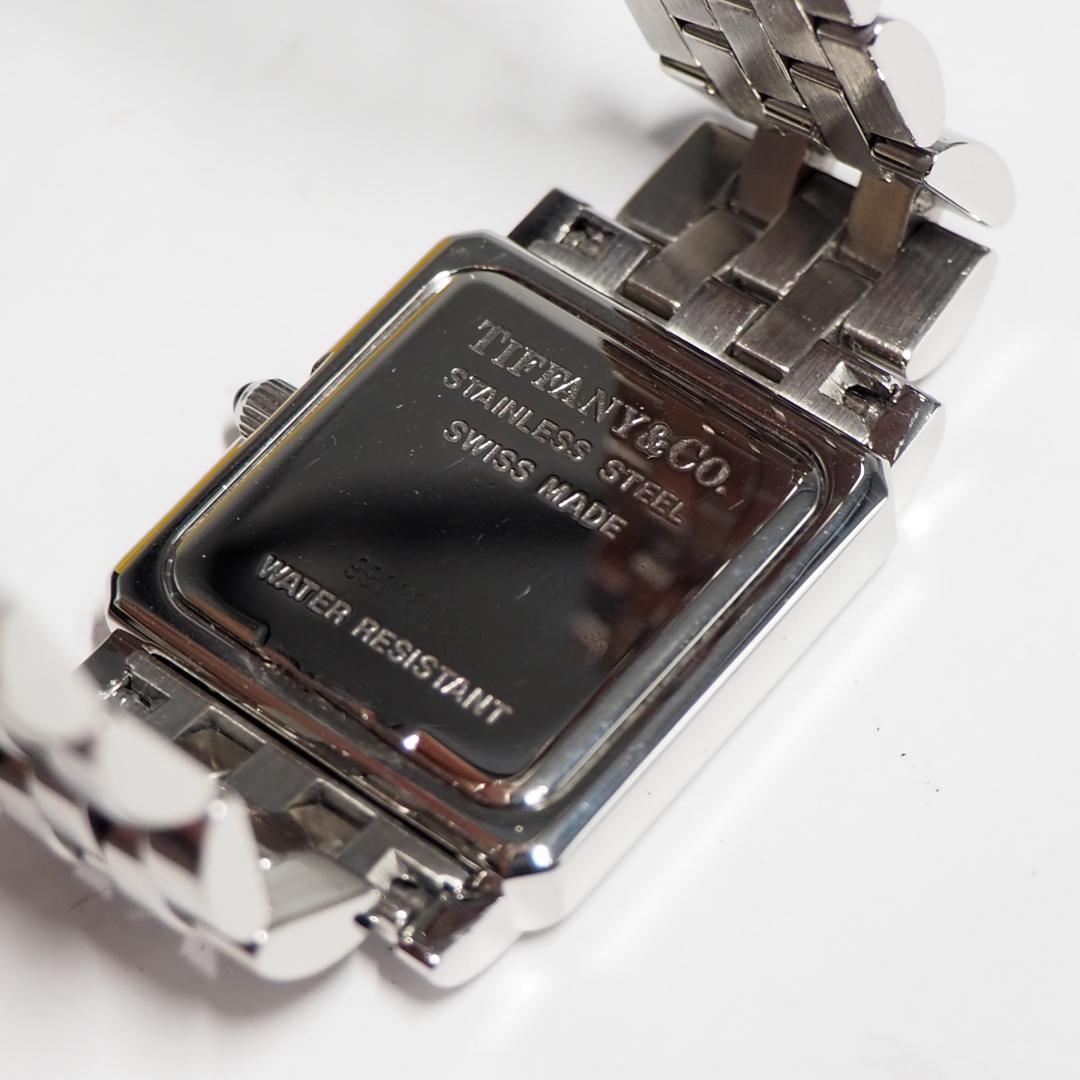 美品 ティファニー TIFFANY&CO クラシック スクエア 腕時計 H546