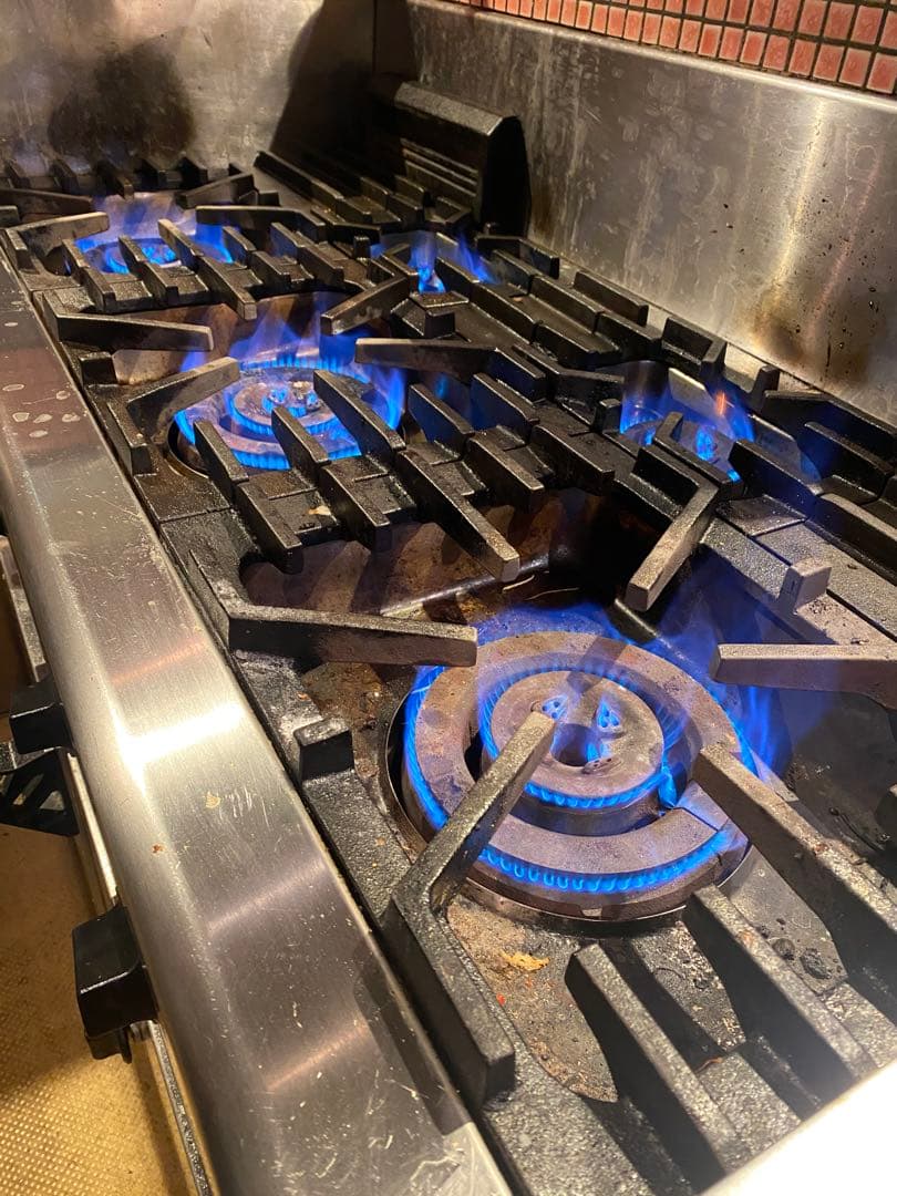 マルゼン 業務用オーブン付ガスコンロ ５口 LPガス