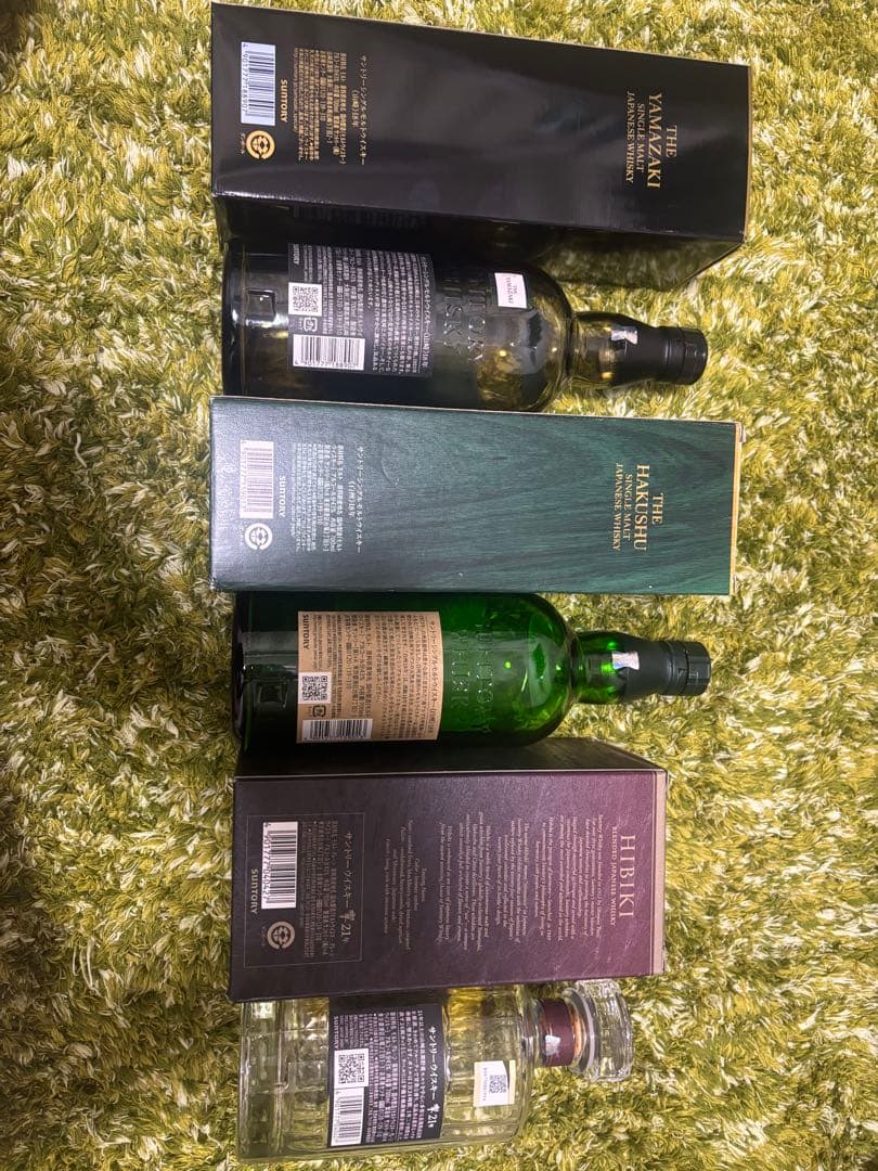 【希少】山崎18年・白州18年・響21年　空瓶の3本セット