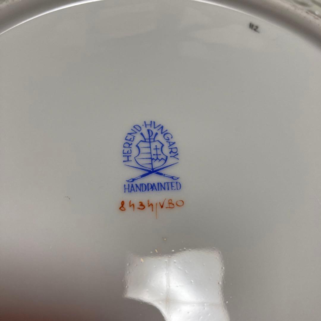 ヘレンド　ヴィクトリアブーケ　透かしプレート