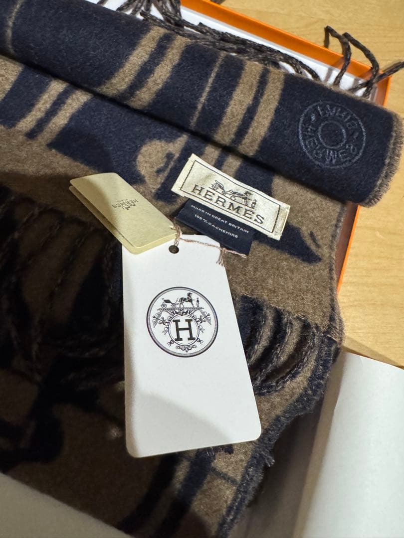 エルメス　カシミアマフラー