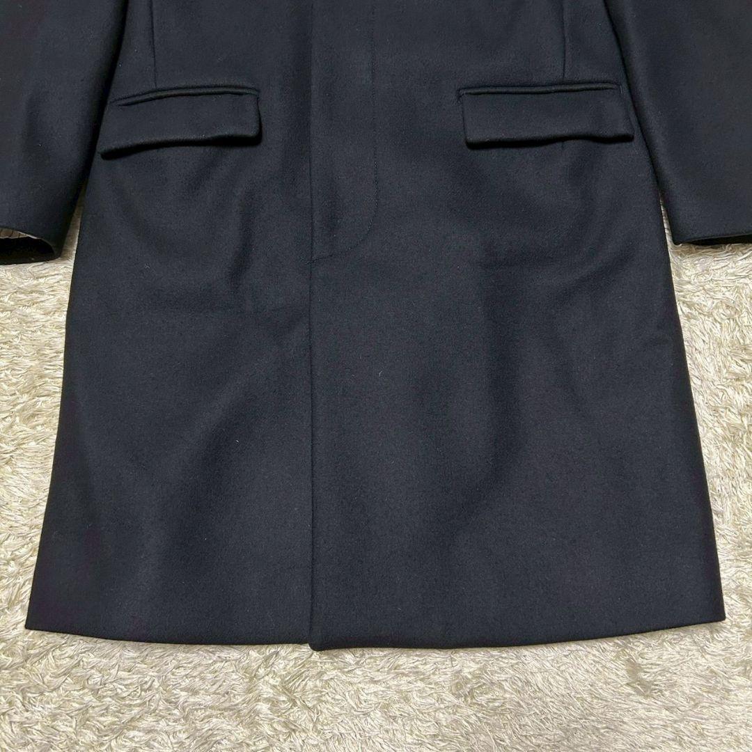 【美品】ユナイテッドトウキョウ　チェスターコート　比翼　ウール　M　ブラック