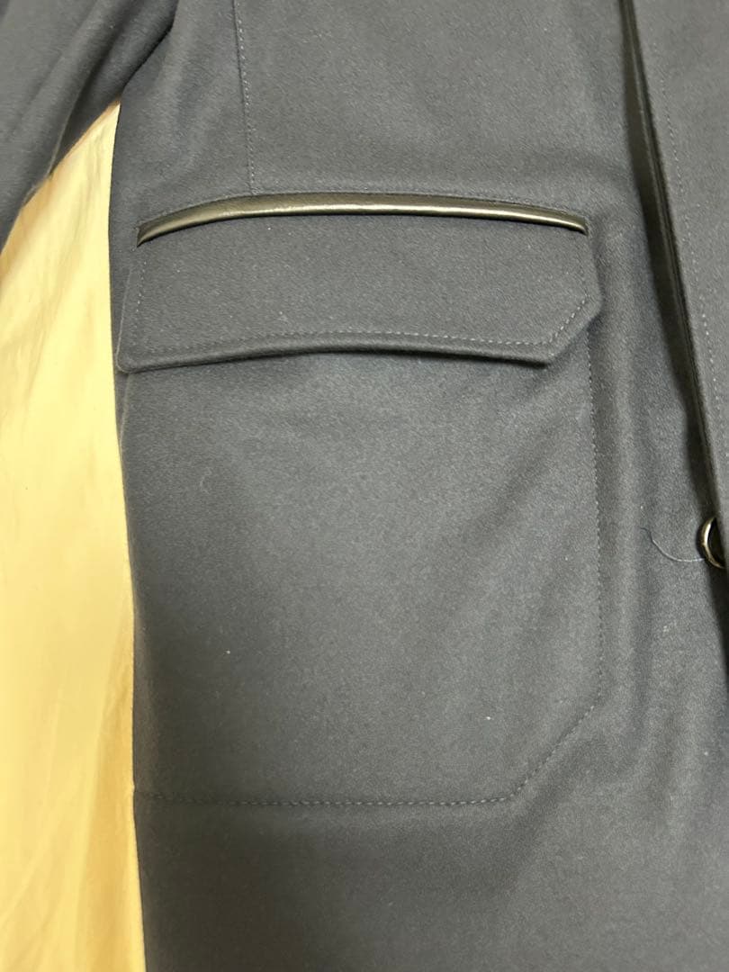 BALLY ネイビー ステンカラーコート Lサイズ